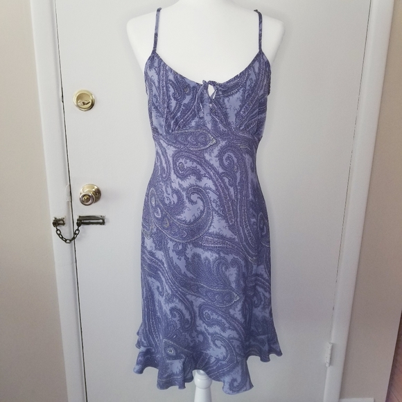 Vintage Dresses & Skirts - VINTAGE Purple Paisley Sundress size 9/10